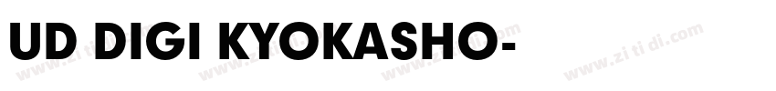 UD DIGI KYOKASHO字体转换